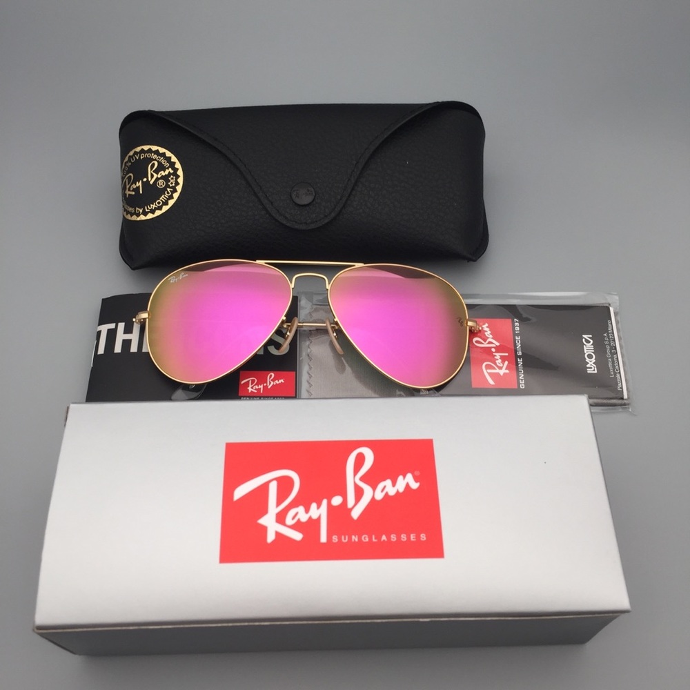 RayBan 3025 112/4T Gold Pink Sunglasses